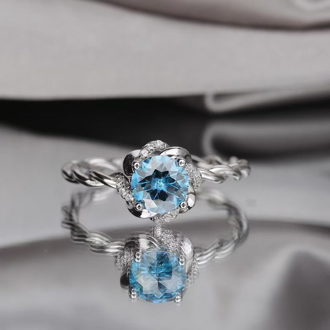 (Twist)1ct moissanite ring