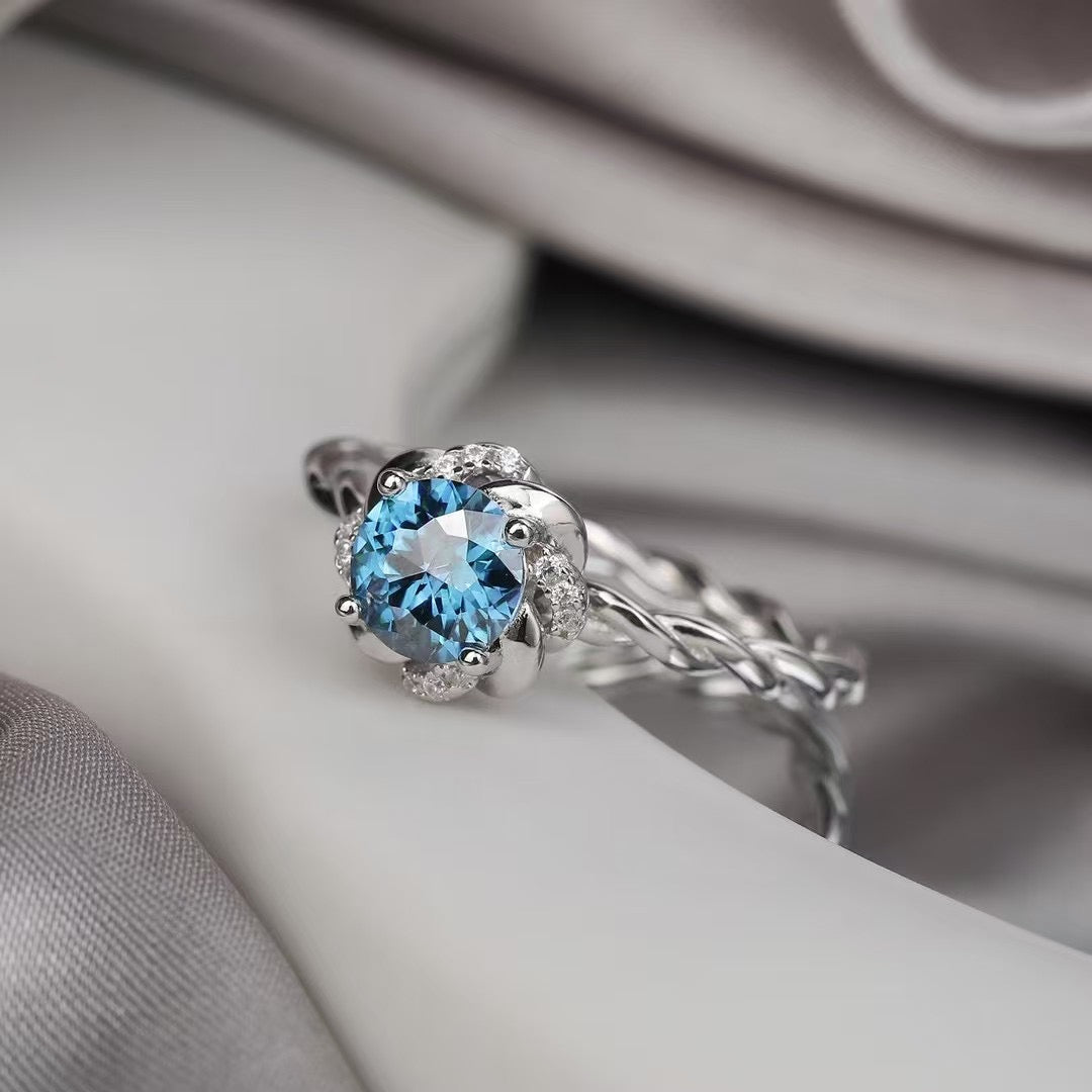 (Twist)1ct moissanite ring