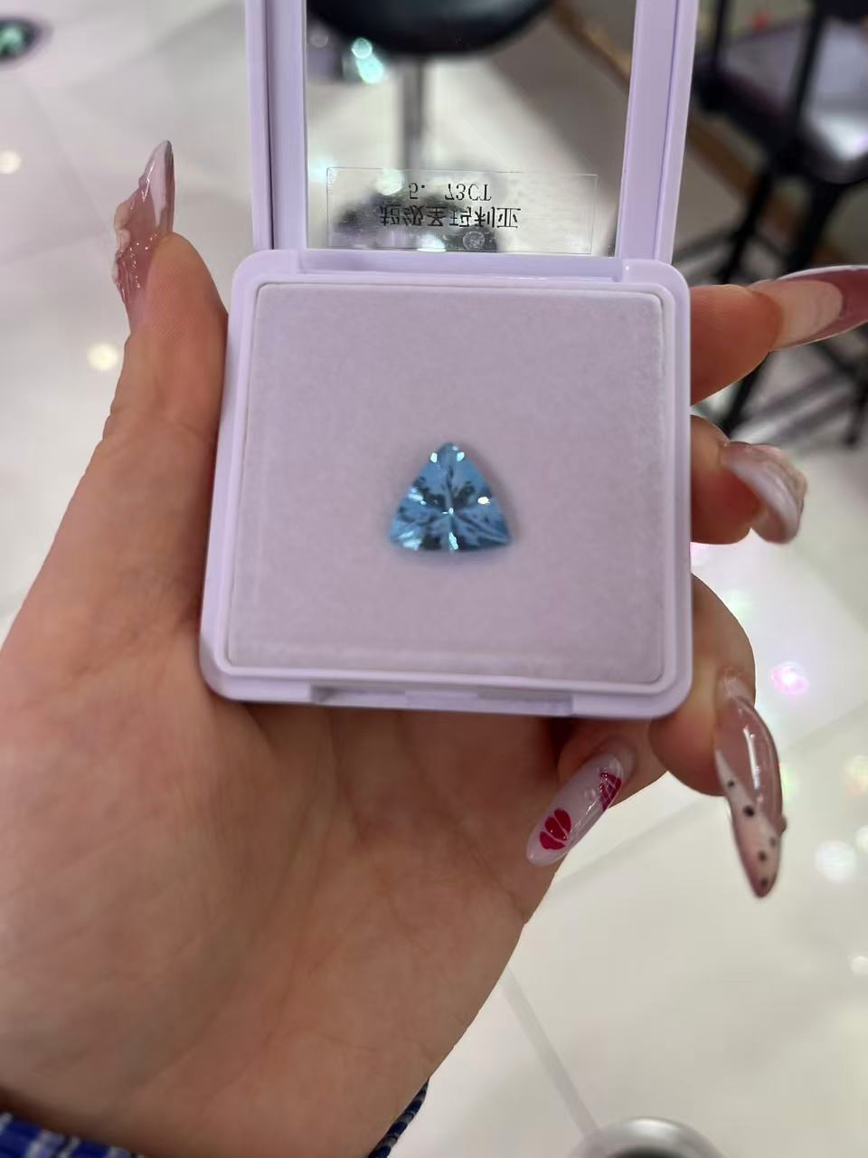 5.73ct Exceptional Santa Maria aquamarine